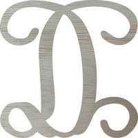 Drveni monogram slovo 8 '' Pismo z, nedovršeni DIY