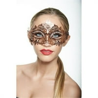 Kayso K2001RG Classic Clouse Rose Gold Laser rezan maska ​​za maska ​​sa čistim rhinestones - jedna