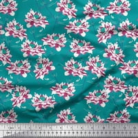 Soimoi Rayon tkanina Peony cvjetna ispis tkanina od dvorišta široka