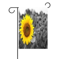 Popcreation Vintage Sunflower Garden Zastava Cvjetni print Vanjska zastava Naslovna strana
