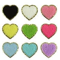 PhoneOaap Love vezeni zakrpa zlato Glitter Edge Mi Color Hearts Badge Dekorate zakrpu za popravak za