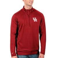 Muška antigua Crvena Houston Cougars Big & Visoka generacija četvrt-zip jakna