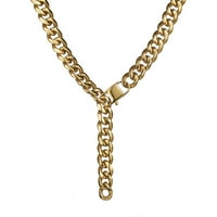 Toyella Rock Hip Hop Muška modna ogrlica od titana čelična ogrlica srebrna dužina širine