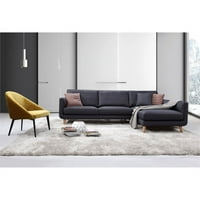 Moderna prestonska siva sekcijska kauč