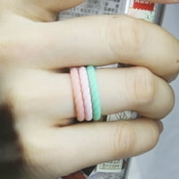 Modni silikonski dame Prstenje dame silikonske vjenčane prstenje, nakit