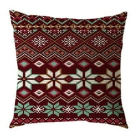 Rovga Početna Dekorativni jastuk posteljina klasična crvena provjera jastuk za snijeg viljuškari božićni