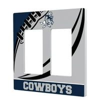 Dallas Cowboys Passtime Design Dvostruki rocker LightWitch ploča