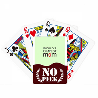Najsviježnija mama najbolja majka Quote Peek poker igračka karta privatna igra