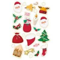 Slatke naljepnice naljepnice za pakiranje božićne naljepnice Santa poklon male naljepnice za male zvoni