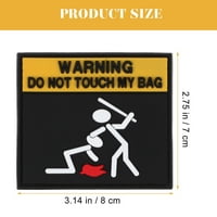 Ljepljiva oprezna zakrpa za patch savezni ruksak za patch upozorenje Slogan Patch