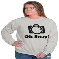 OH Snap Camera Snaphot Slatka hobi Duks za muškarce ili žene Brisco Brands 3x