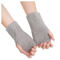 Zimske rukavice Ženska djevojka pletena ruka bez prsta drže tople zimske rukavice meko toplo mitten