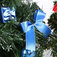 15.7 Mini božićno drvce sa privjetnicima simulacijski borov kućni božićni dekor plave boje