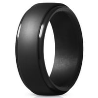 Wefuesd nakit za žene za žene Ličnost Metalni silikonski mekani muški dvostruki vjenčani prstenovi prsten