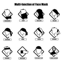 Bešavna cijev multi funkcionalna lubanja bandana jahač za lice i usta maska ​​za glavu za glavu šal
