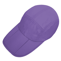 Unizno sklopivo UPF 50+ Brza suhi bejzbol kapa s dugim prijenosnim kakama za sunčanje, ljubičasta