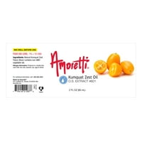 Amoretti - Kumquat Zest ulje uljom Rastvoble 1. LBS - visoko koncentriran i savršen za pecivo ili slane