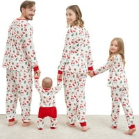 Božićne pidžame za porodični podudaranje setovi za odmor PJ's Xmas Spavaće odjeće 6-7Y