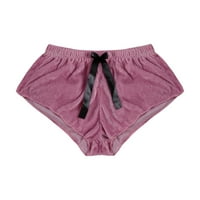 Žene Velvet Pajamas Shorts Elastični struk Bowknot Ljetne seksi kratke hlače Ležerne prilike udobne