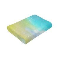 Plavi akvarelni dream bacač, pokrivač protiv ilkuriranja ultra-meka mikro runo pokriva za krevet za