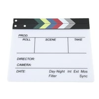 Ploče za film, jednostavno pisanje Clear zvukovi Direktor Clapboard Akrilno drvo za fotografiju 20x