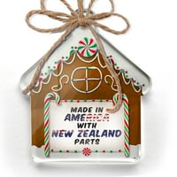 Ornament tiskan jednostrano napravljeno u Americi sa dijelovima sa Novog Zelanda Božić Neonblond