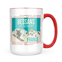 Neonblond Bessans Ski Resort - Francuska skijalište za skijalište Poklon za ljubitelje čaja za kafu