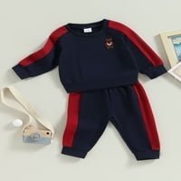 Swttle Tree Newborn Baby Boy outfit Duge rukavice s dugim rukavima Hlače Set odjeća za dječake Dječaci