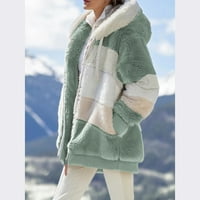 Kali_store zimski kaputi za žene s kapuljačom s kapuljačom s kapuljačom zimskom otvorenom otvorenom