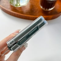 Slučaj Nalacover za Galaxy Z Flip 4, zaštitni vitki prsten držač zaštitni čist nacrtani obrtni dizajn