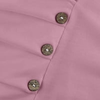 Duks za ženske ženske bluze Ležerne prilike dugih rukava sa punim bojama na dlaka V-izrez vrh