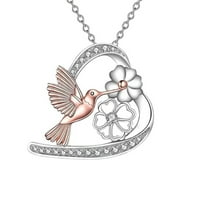 Hanxiulin Ljeto Daisy Bird Privjesak ogrlica Ženska niša Dizajn nakita za cvijeće