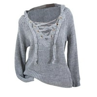 Hupta džemperi za žene jesen i zimski modni stil plus veličine dame bluza čipkasti džemper