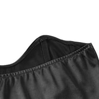 Dressy vrhovi za žene Ženske ležerne modne seksi solidne kolike, gornje gume Top Ladies Top Black M