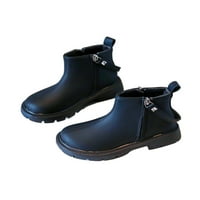 Gomelly unise dječji kratki čizmi neklizajući gležnjače okrugle cipele kožne cipele, casual zimskim