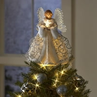 Božićni anđeo privjesak LED svjetlo anđeo privjesak lutka mali anđeo božićno stablo privjesak božićni