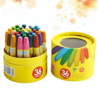 Set Creative Cartoon Crayon Crayon olovka Prijenosni šesterokutni rezbarni bok