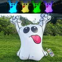 Postavite kugla za napuhavanje u tamnom LED festivalu promjene boje DIY PVC Ghost Latch Ball za vrt