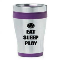 Purple 16oz izolirani nehrđajući čelik Putnicu Zo je Sleep Play Basketball, MIP