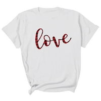 Rollbacks Valentinene majice za žene Žene Comfy bluze Parovi Modna dukserija Valentinovo slovo Print