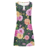Yanhoo ljetne haljine za ženske plažne cvjetne majice Sunderss casure casual boho tenka