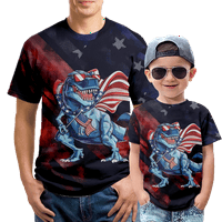 Majica američke zastave Patriotske košulje za žene 4. jula Košulja Skraćene zvijezde Stripes Top za