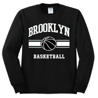 Divlji Bobby Grad Brooklyn košarka Fantasy Fan Sports Muška majica s dugim rukavima, crna, XX-velika