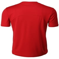 H2H MENS Cool Suha Kompresija Kratki rukav T-majice Red US 2xl Asia 3xl