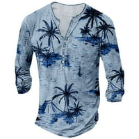 Muške Thirts Ljetna kokosova stablo Plaža Leisure Modni trendi majica Muška odmori za odmor
