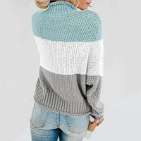 Džemperi za žene s ramena džemper casual pleteni labavi pulover dugih rukava