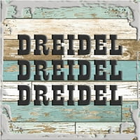 Dreidel Dreidel Dreidel CAPS Jevrejski judaizam Religija Hanukkah Bijeli zid Art Decor Funny Poklon