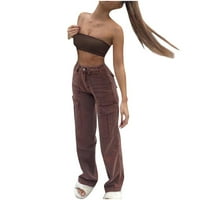 FVWitlyh pantalone za žene veličine pantalone 90-ih Vintage casual pantalone struine ulična odjeća Jeans