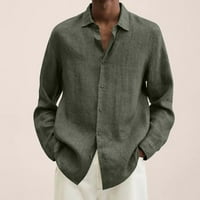 Modni brendovi muškarci majice casual dugih rukava pulover Novi dolasci Henley opuštena fit košulja