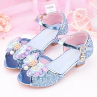 Dječje cipele Aaiyomet sa dijamantskim sandalama princeza cipele luk visoke pete pokazuju sandale princeze